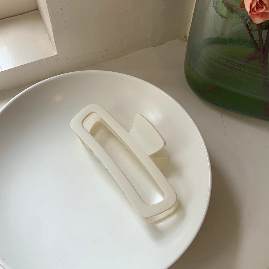 13cm cream shark clip female back head updo hair clip hairpin temperament headdress hair grip hair volume multiple hairpin