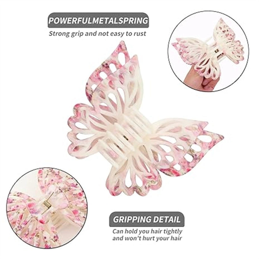 Women's Elegant Sweet Butterfly Plastic Hair Claws