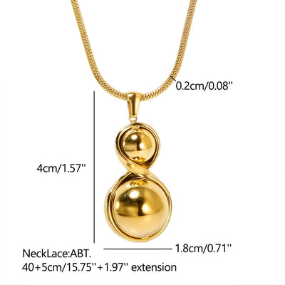 Jewelry Simple Style Classic Style Circle 304 Stainless Steel Jewelry Set