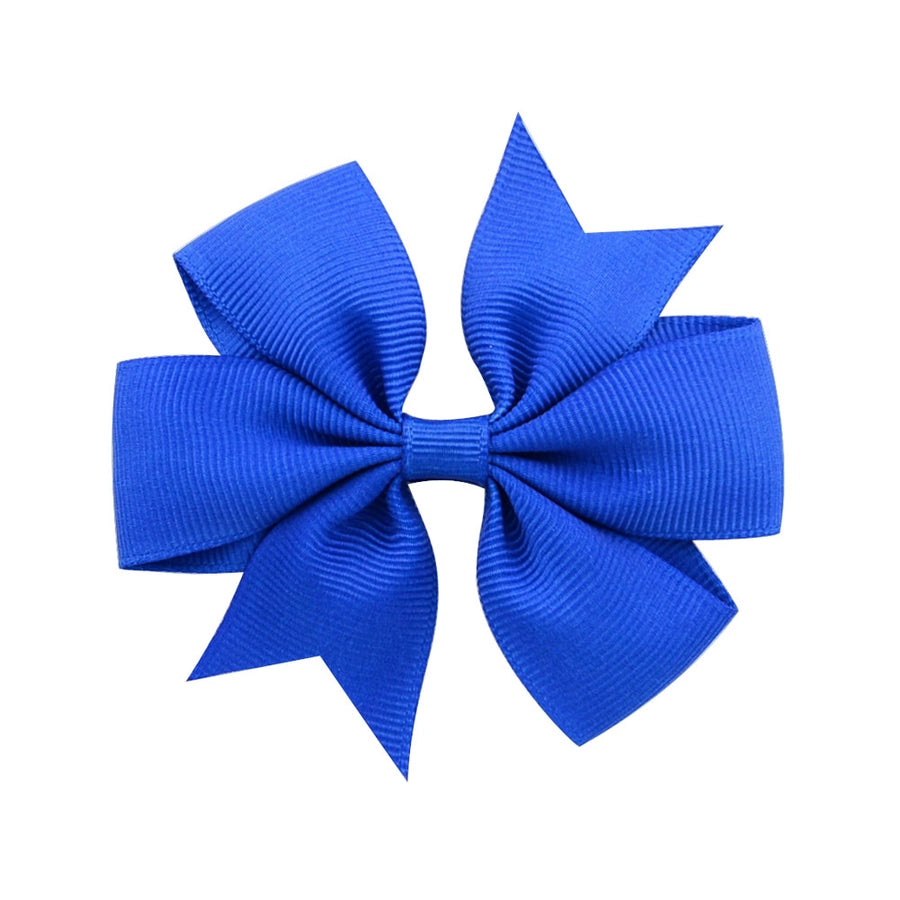 fashion solid color bow knot cloth hair clip 1 piece