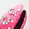 Women's Casual Vacation Classic Style Knot Alloy Cloth Inlay Glass Pearl Hair Band