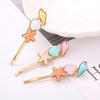 Women's Sweet Scallop Starfish Conch Alloy Plating Hair Clip