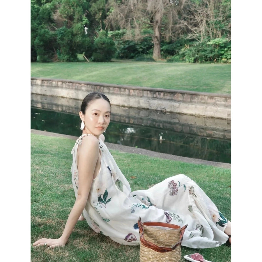 Drip glazed Brass 24K Gold Plated Inlay Leaves Water Droplets Zircon Open Rings