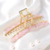 ethnic style geometric alloy handmade hair claws