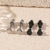 Hip hop simple titanium steel trendy men's personalized screw earrings earrings men's and women's street wear