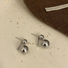 retro c shape solid color metal plating women's earrings 1 pair