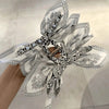 Women's Simple Style Bow Knot Cloth Hair Claws