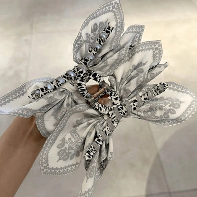 Women's Simple Style Bow Knot Cloth Hair Claws