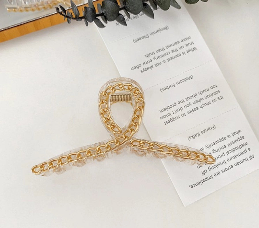 fashion geometric resin stoving varnish hair claws 1 piece