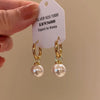 1 Pair Elegant Lady Geometric Heart Shape Plating Alloy Drop Earrings Ear Studs