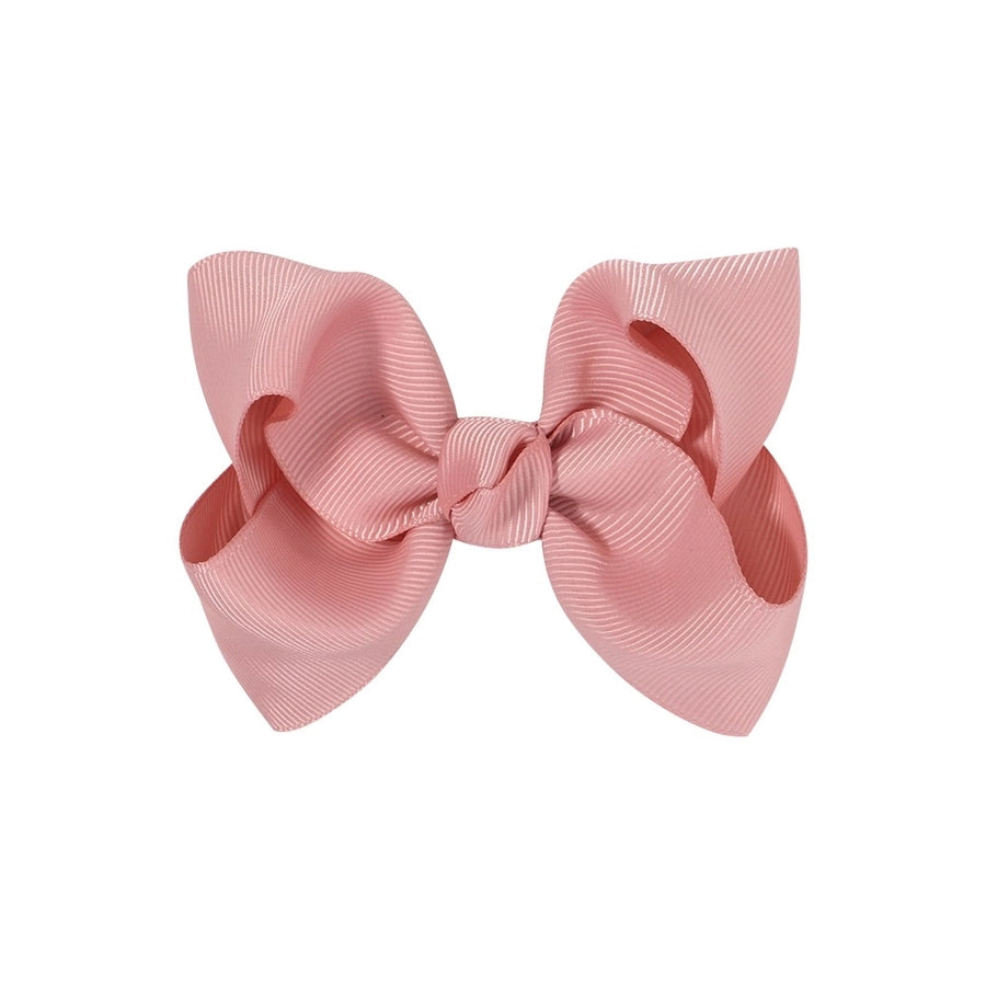 fashion bow knot polyester rib hair clip