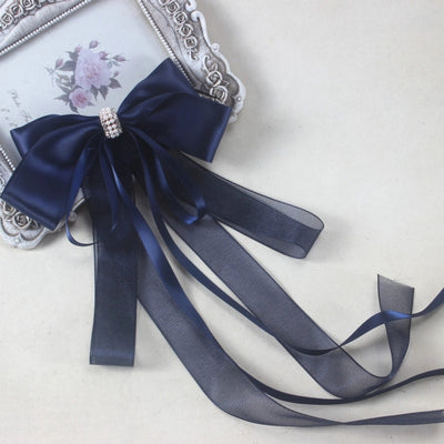women's casual sweet commute bow knot fabric gauze hair clip