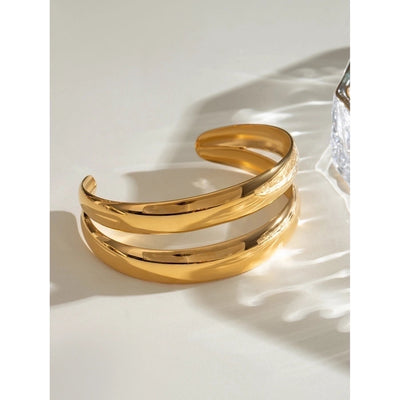 Simple Style Classic Style Geometric 304 Stainless Steel Bangle In Bulk