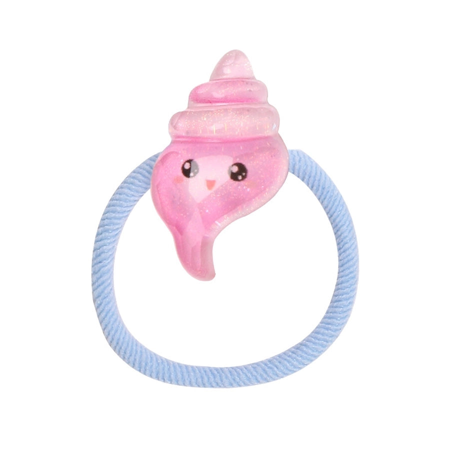 princess sweet hippocampus mermaid shell cloth resin hair tie