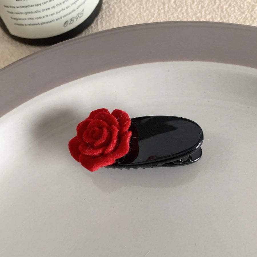 Women's Korean Style Flower Acetic acid sheets Hair Claws