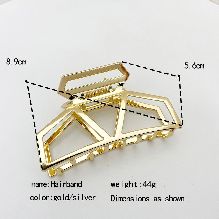 Women's Casual Elegant Simple Style Geometric Alloy Hollow Out Hair Claws