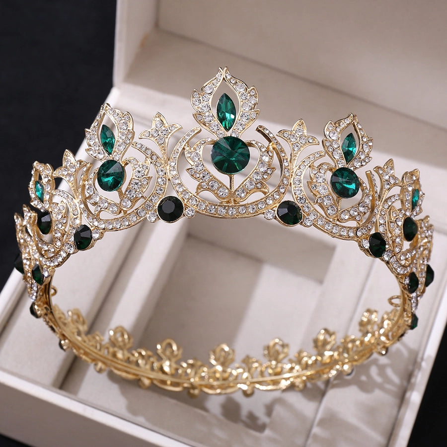 fashion crown alloy inlay rhinestones crown 1 piece