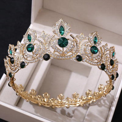 fashion crown alloy inlay rhinestones crown 1 piece