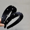 black velvet headband pearls headband retro korean headdress