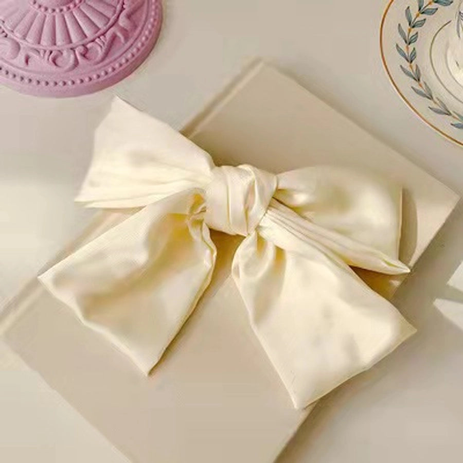 korean style bow knot cloth hair clip hair tie 1 piece