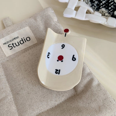 New Personalized Creative Acetate Alarm Clock Phone Shark Clip Back Head Updo Hair Claw Simple All-Match Hair Accessories