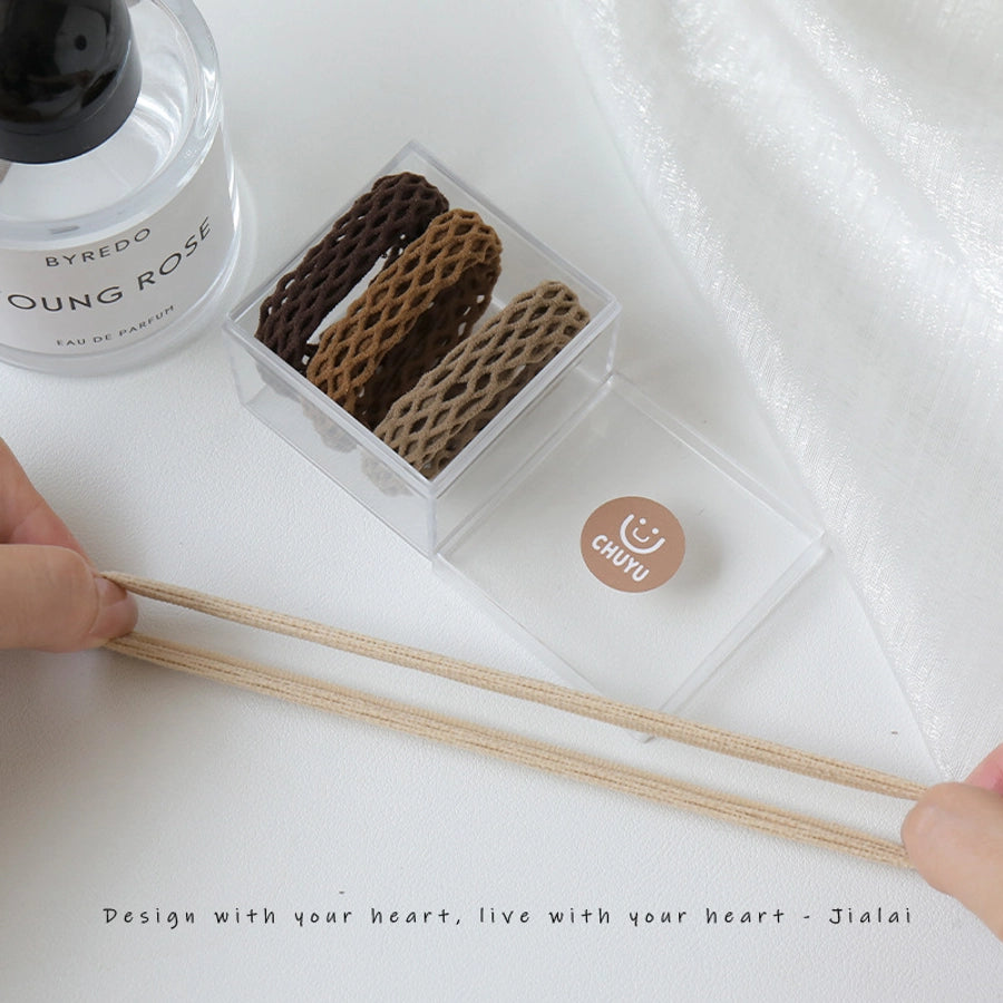 Korean style wide hair rope female Four Seasons adult ponytail leather cover headband simple temperament hair band high elastic durable rubber band