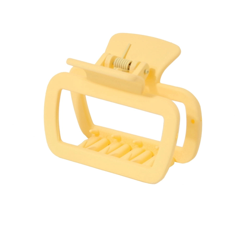 New Arrival Square Grip Spring/Summer Cream Color Shark Clip Female Back Head Updo Hair Clip