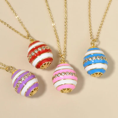 Jewelry IG Style Simple Style Rejuvenating device Copper Rhinestones Epoxy Inlay Pendant Necklace