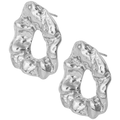 1 Pair Basic Simple Style Geometric Plating 304 Stainless Steel Ear Studs