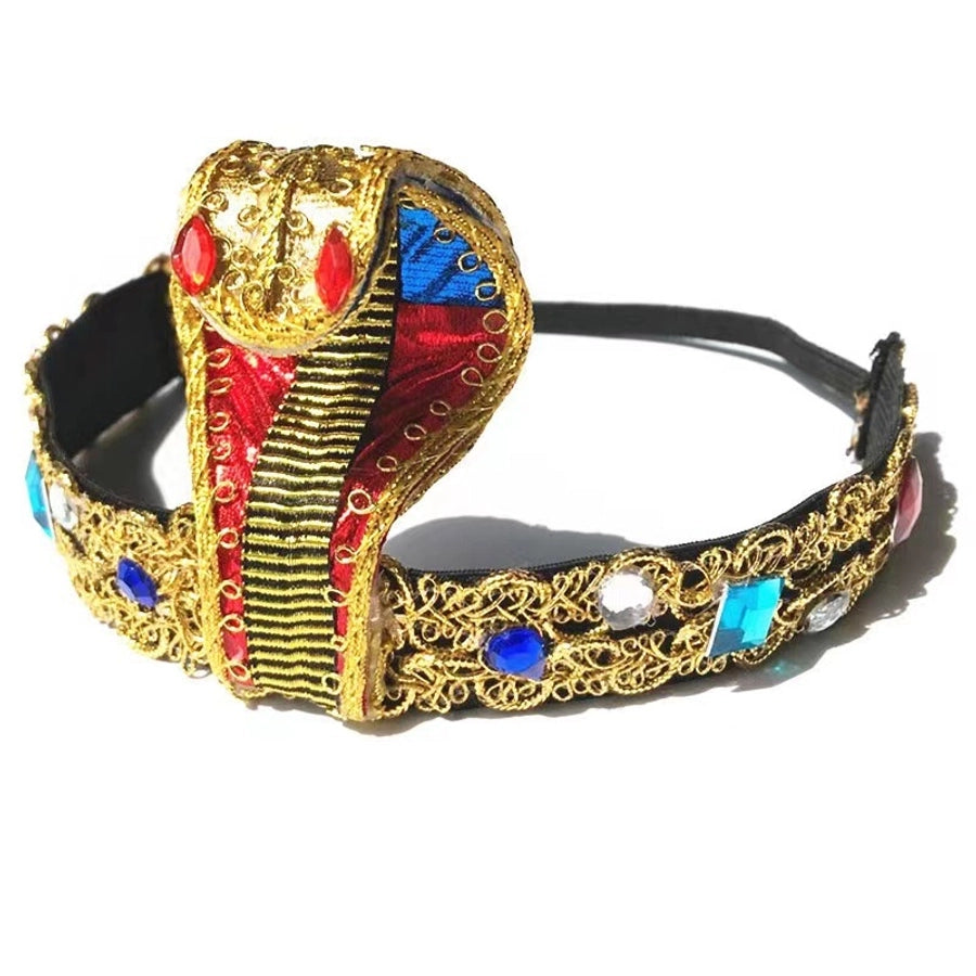 Halloween Ethnic Style Women's Snake Arylic rope Sequins Inlay Artificial Gemstones Hair Band
