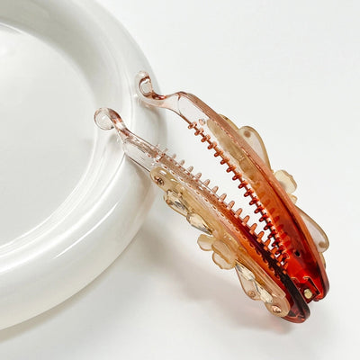 Elegant three-petal flower banana clip large vertical clip Diamond-embedded ponytail clip flower vertical card high-end hairpin hairpin manufacturer