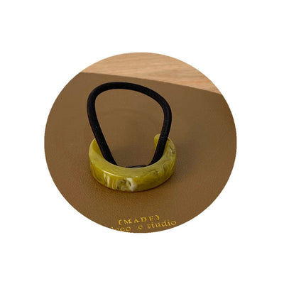 Women's Elegant Marble Acetic acid sheets Hair Tie