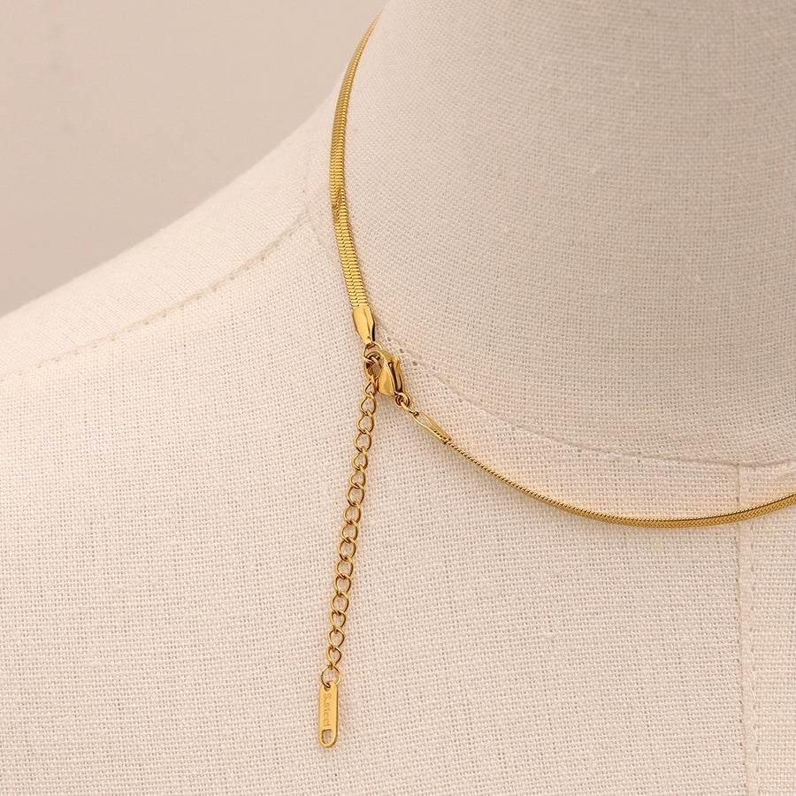 Jewelry Simple Style Classic Style Irregular 304 Stainless Steel Pearl Pendant Necklace