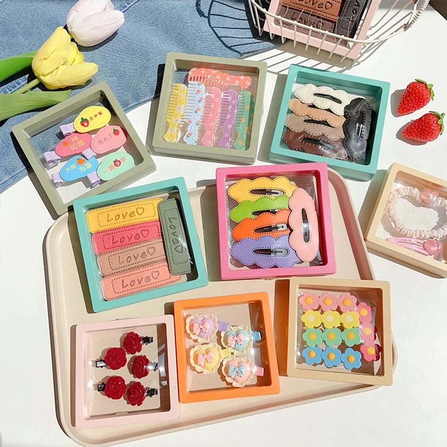 simple style flower arylic hair clip