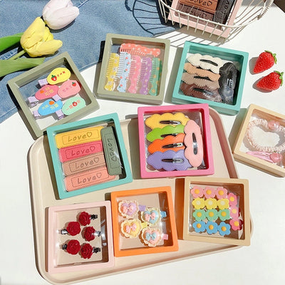 simple style flower arylic hair clip