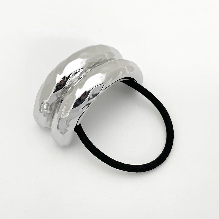Women's Casual Simple Style Solid Color Alloy Elastic Band Hair Tie