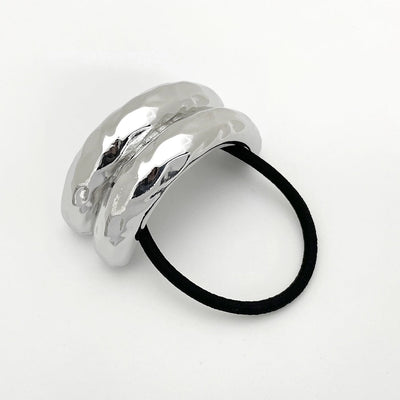 Women's Casual Simple Style Solid Color Alloy Elastic Band Hair Tie