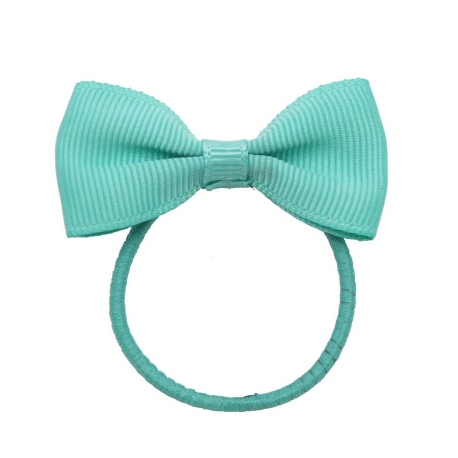 children's jewelry bow hair ring  thread belt hair accessories rubber band solid color girl small rubber band headdress
