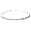 women's simple style waves flower bow knot metal inlay pearl zircon hair band