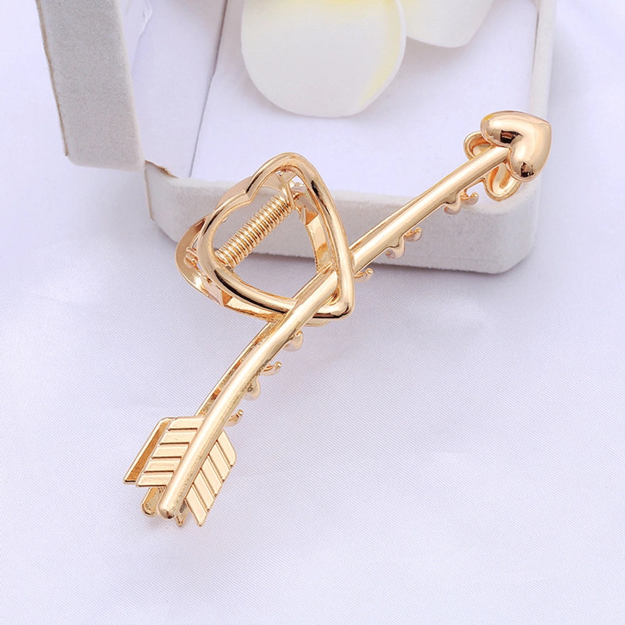 Women's net red hair clip large plate alloy grip women's back head butterfly shark clip hairpin