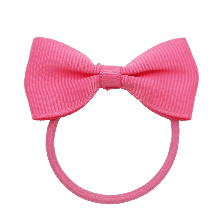 children's jewelry bow hair ring  thread belt hair accessories rubber band solid color girl small rubber band headdress