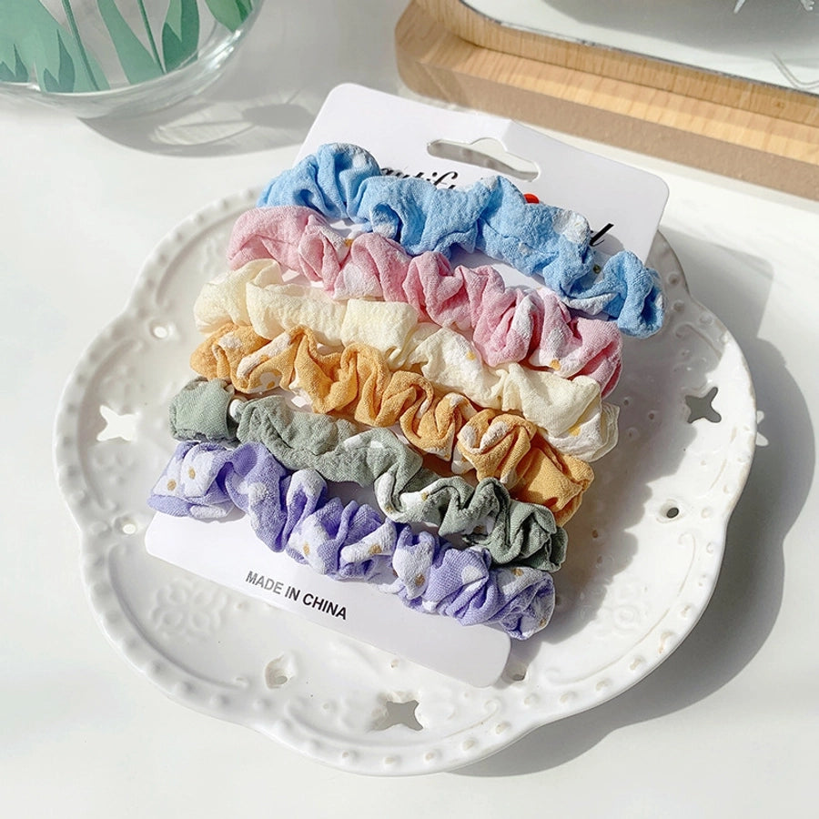 korean  color satin hair rope suit wild hair  scrunchies  ponytail head rope large intestine ring