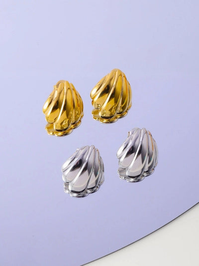 1 Pair Streetwear Geometric 304 Stainless Steel 18K Gold Plated Earrings