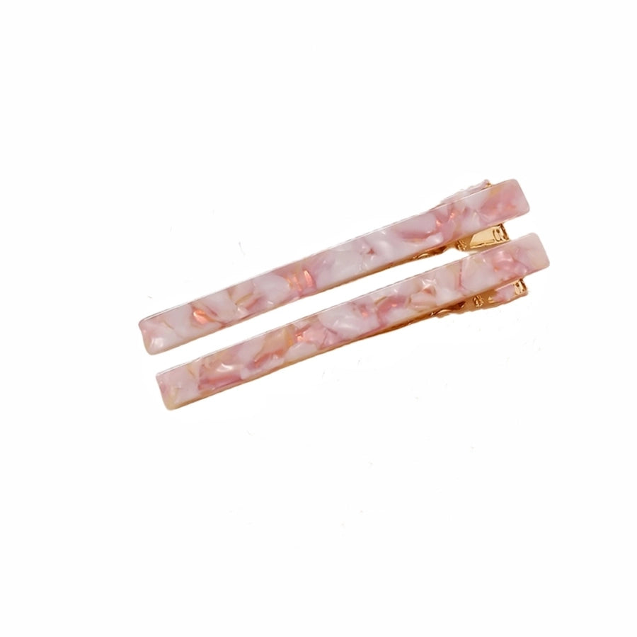 simple style solid color arylic stoving varnish hair clip