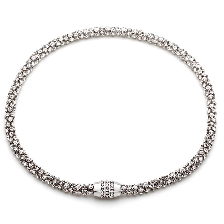 Crystal Copper Geometric Crystal Necklace