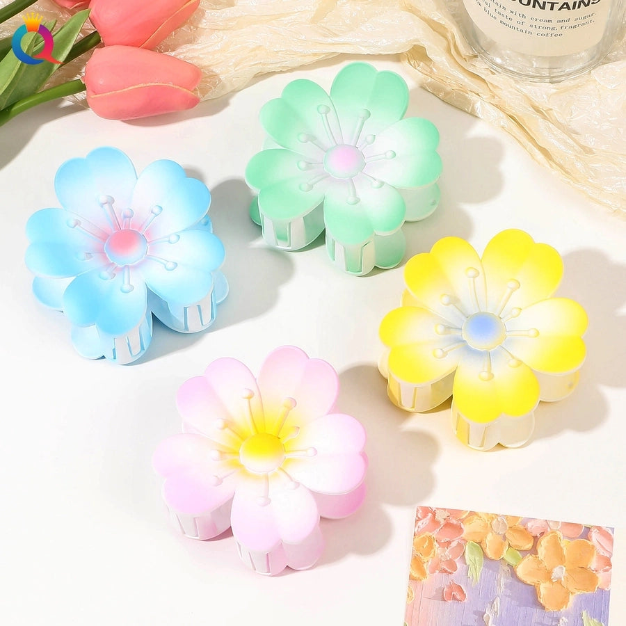 Women's Simple Style Classic Style Flower Plastic Hair Claws