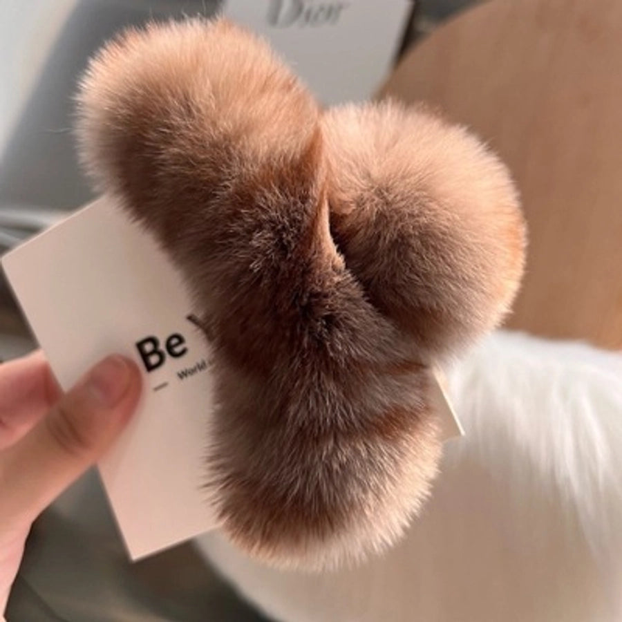 cute solid color rex rabbit fur hair claws