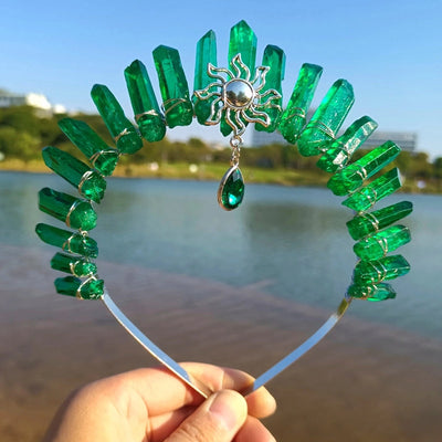 fashion geometric gem handmade plating hair band 1 piece