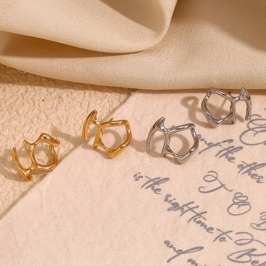 1 Pair Simple Style Geometric 304 Stainless Steel Ear Studs