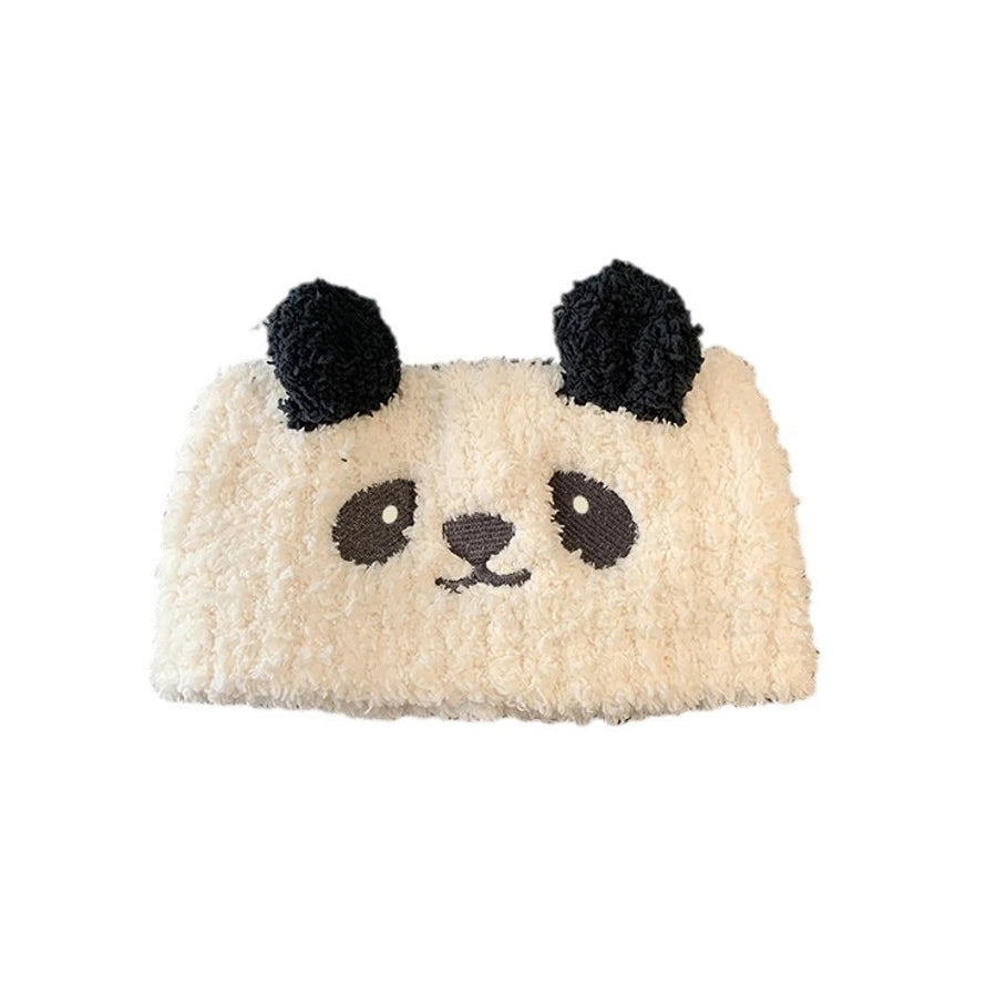 Women's Cute Panda Coral Fleece Hair Band